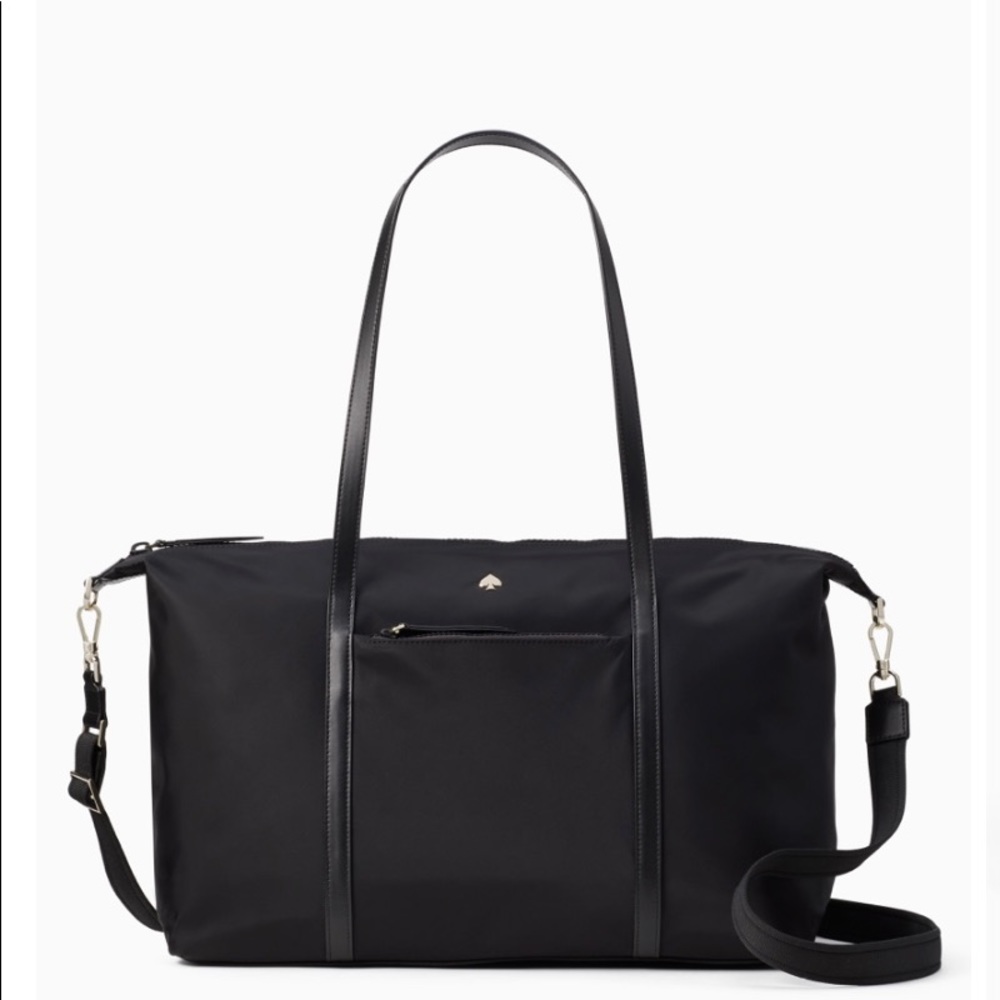 Kate Spade Large, Black Jae Weekender Overnight Suitcase Bag ♠️🖤